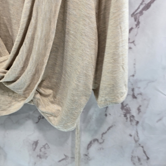 Torrid Wrap Womens 3 3X Tan Swim Cover Up Cardigan Knit Tie Crop Active Short - Picture 4 of 10